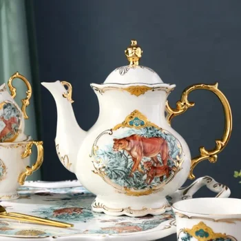 British High-End Creative Afternoon Tea Set - Animal Print