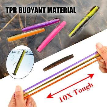 Spinpoler Soft Worm Senko Finesse TPR Ned Worm Rig 2.75" Stickbait Fishing Lures Swim Bait River Saltwater Swimbait Bass Pike – Soft Lure – view 4