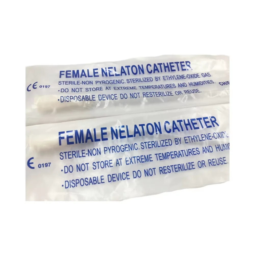 PVC Nelaton Catheters Fr8- Fr24 Female PVC Urethral Tubes Disinfecting Urinary Tubing for Women