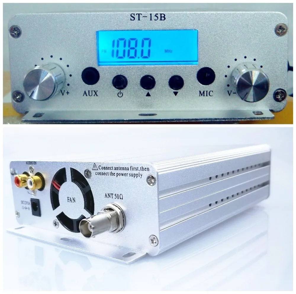 Details about   12V 30W 76M-108MHz  FM Transmitter Digital LED fm transmitter Radio Station 