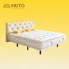 Genuine leather headboard smart bed frame-app lullabies-voice-dr