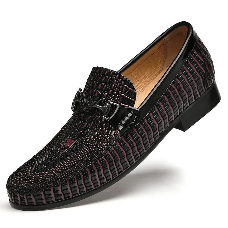 Factory Supply In Ready Stock Top Grade Quality Cow Genuine Leather Office Business Party Wedding Men Dress Oxford Loafers Shoes