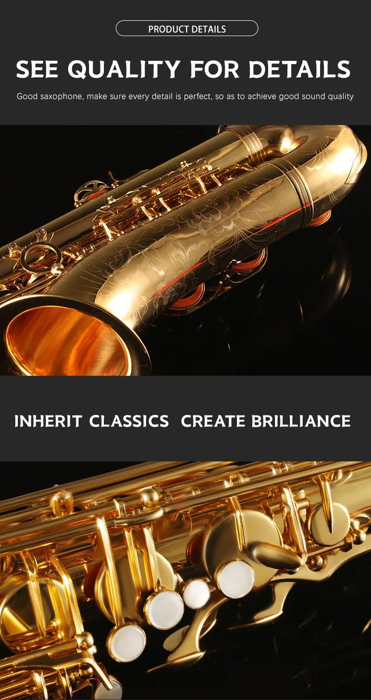 Professional High Grade Woodwind Instrument Kstt1 Tenor Saxophone