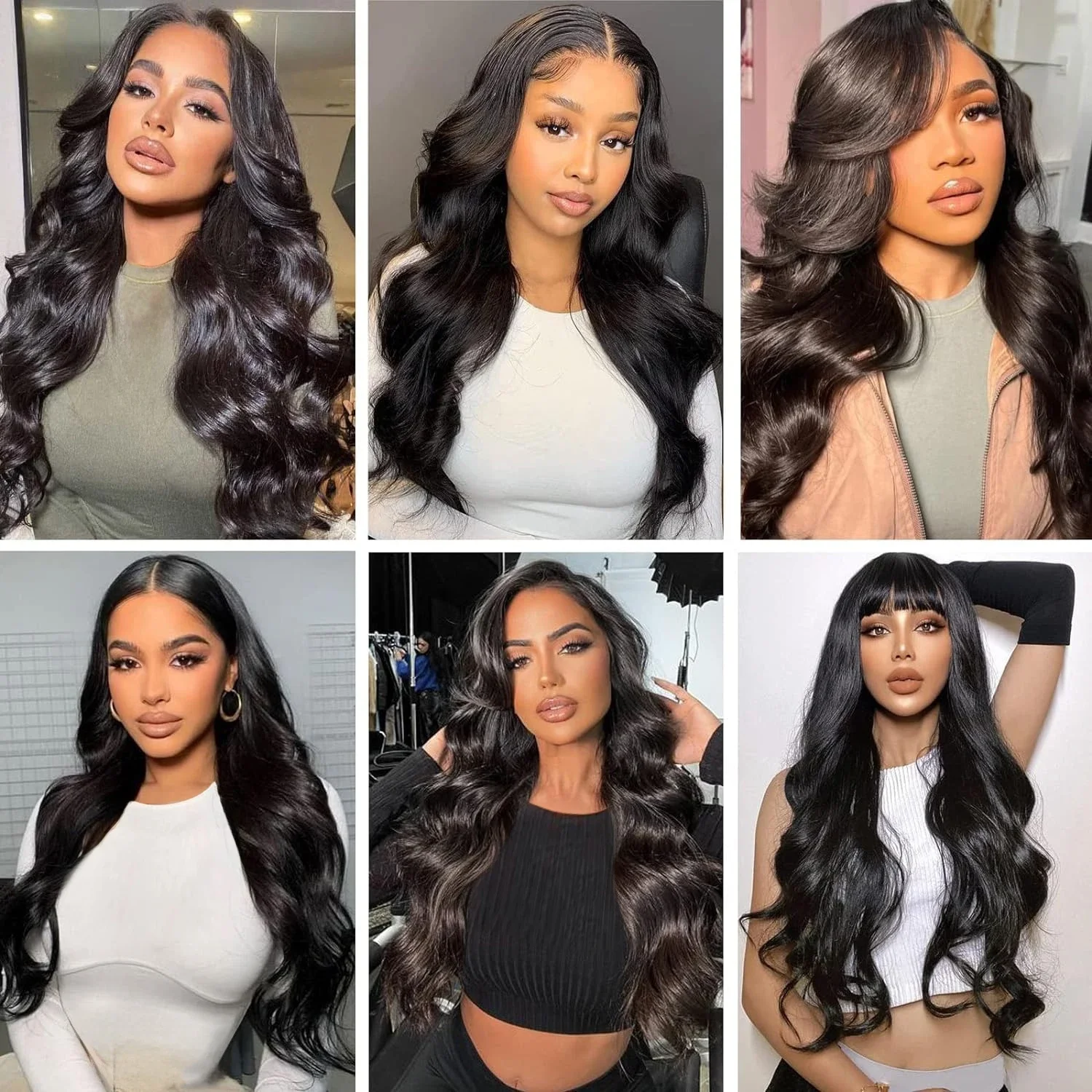 Clip-In-Haarverlängerungen aus Echthaar, gewellt, natürliches Schwarz, gewellt, 10-26 Zoll, 8 Stück, 120 g_voghion.com