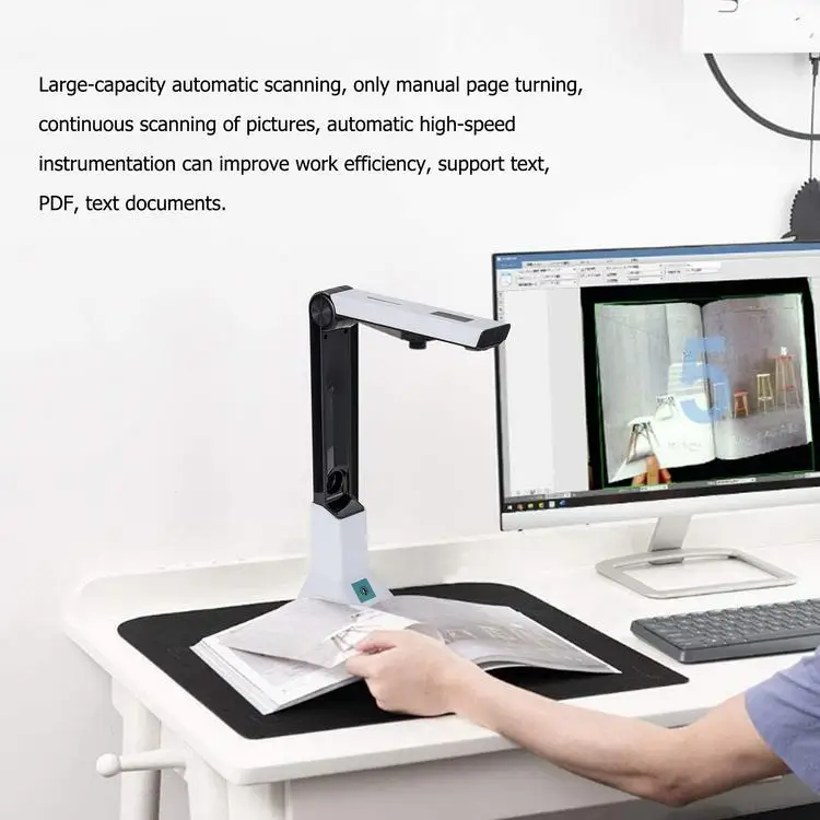 High Speed Digital Presenter Visualizer A4 ocr Book Document Camera Scanner for Education Office