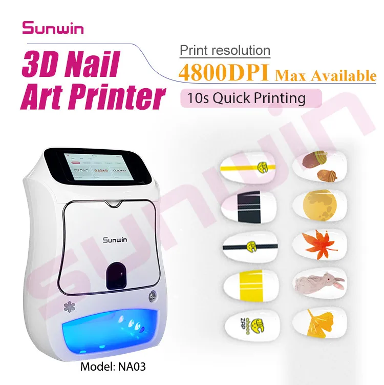2024 3D  Price Printing Portable Automatic Nail Print Art Machine Polish DIY Digital Auto Nail Printer