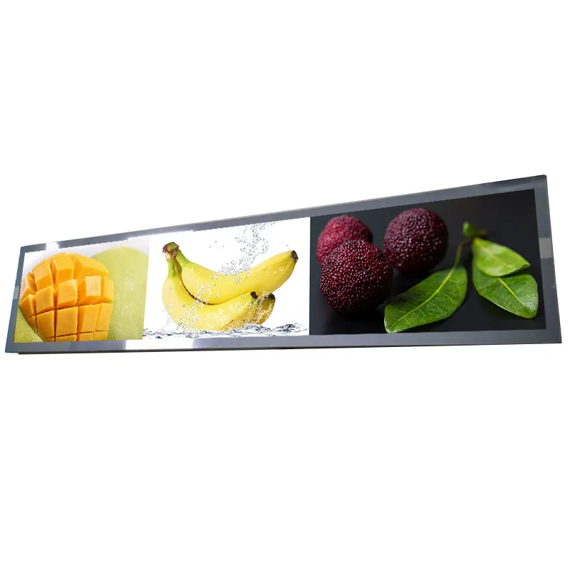 AUO stretched bar lcd 28 inch Resolution 1920x360 Backlight 700cd/m2 Store shelf digital signage and display P280HVN02.0