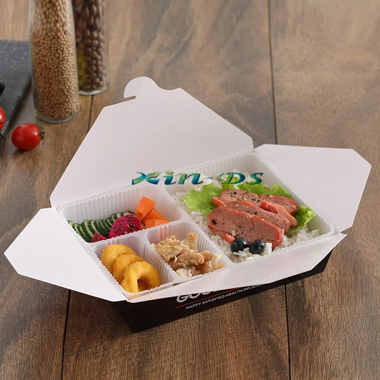 Restaurant use customized fast food packaging take out fast food box, disposable food containers