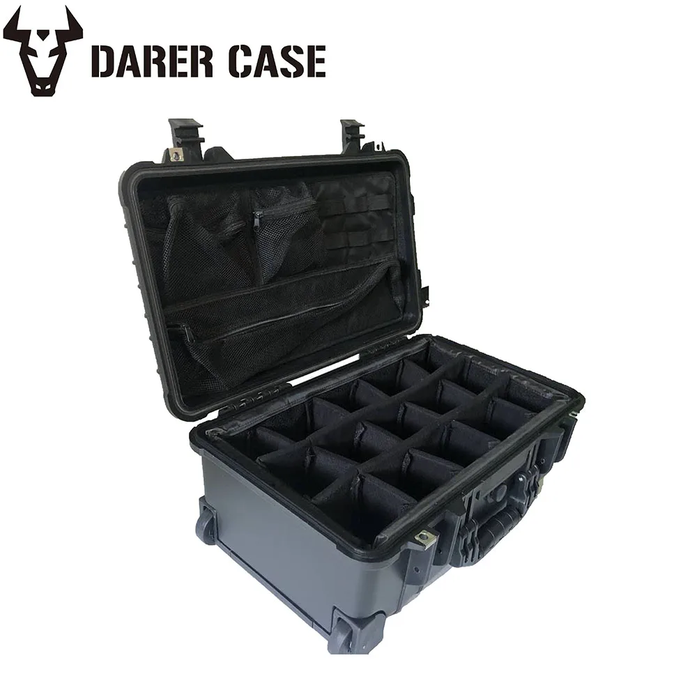 DARER DPC112 Foam Padded Hard Plastic Case - Organizer Pockets