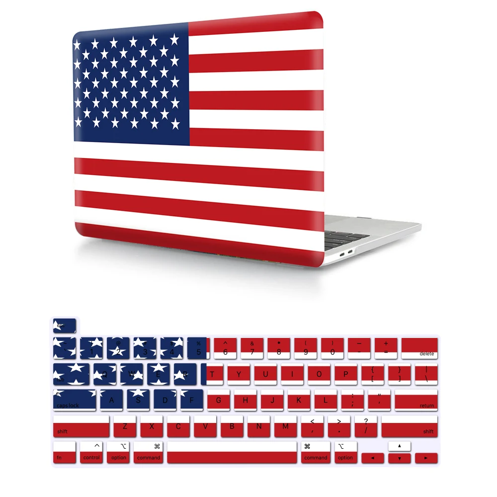 2 in 1 Laptop Color Style Design  Print Custom Hard case Cover for macbook Pro 13 A2159 2019 17 Inch Laptop Cover