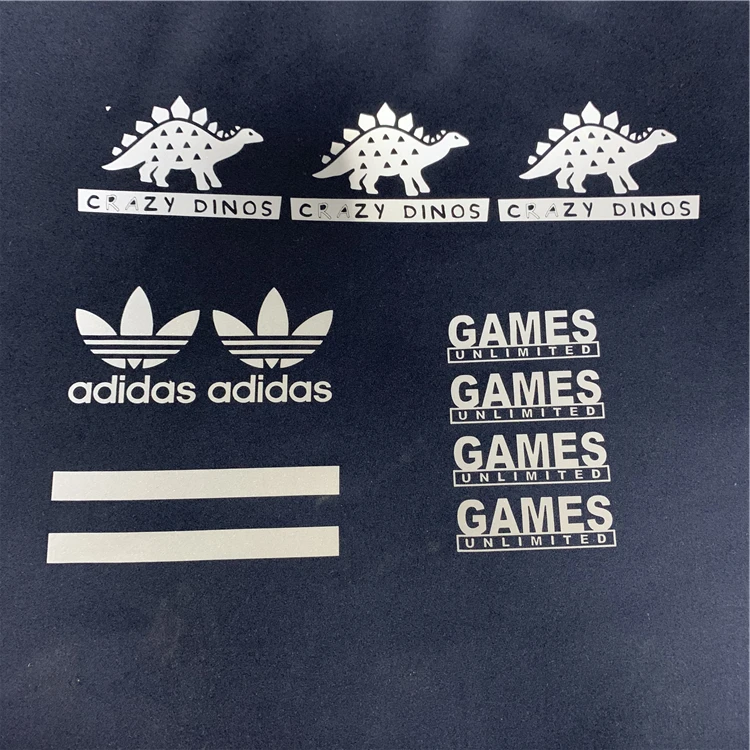 grey reflective sticker