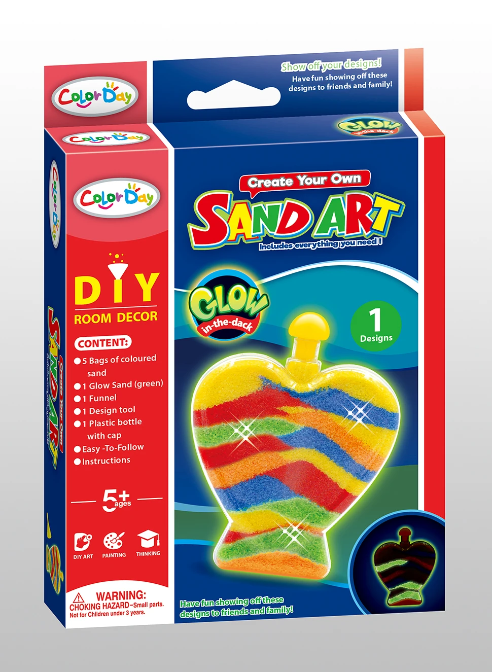 Diy Toy Create Your Own Colored Sand Art Kits Kids Arts & Crafts