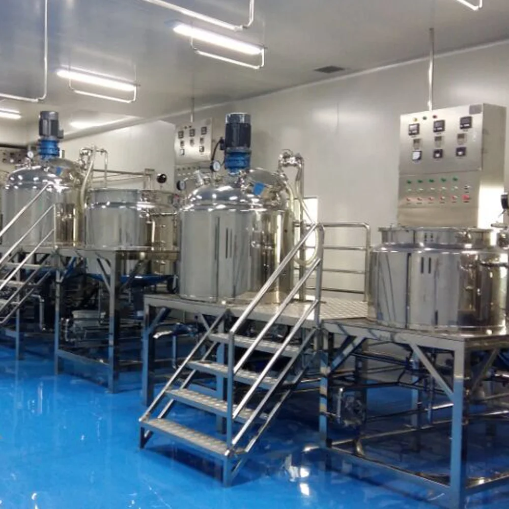 Оборудование для производства косметики производитель поставляет высококачественные вакуумные гомогенизационные эмульгаторы миксер машина