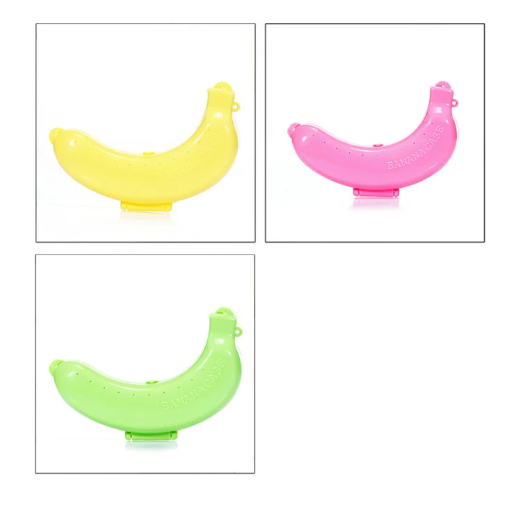 Portable Banana Case Plastic Food Grafe Safe Banana Holder Outdoor Travel Cute Banana Protector Storage Box