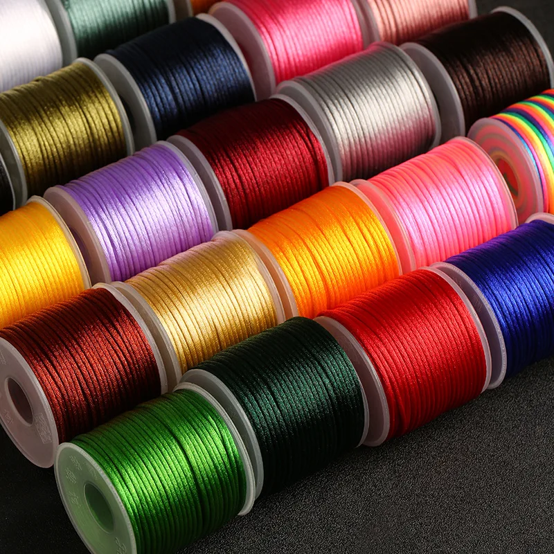 Cordino Di Seta E Nylon - 240 Metri Totali, 12 Colori, 2.5 Mm Per Braccialetti, Collane, DIY - Ideale Per Kumihimo E Amicizia - Foto 7