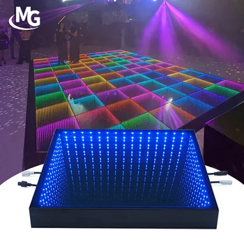 Mglight 2024 Disco Party DJ Floor Dancing 3D Light Mirror LED Dance Floor