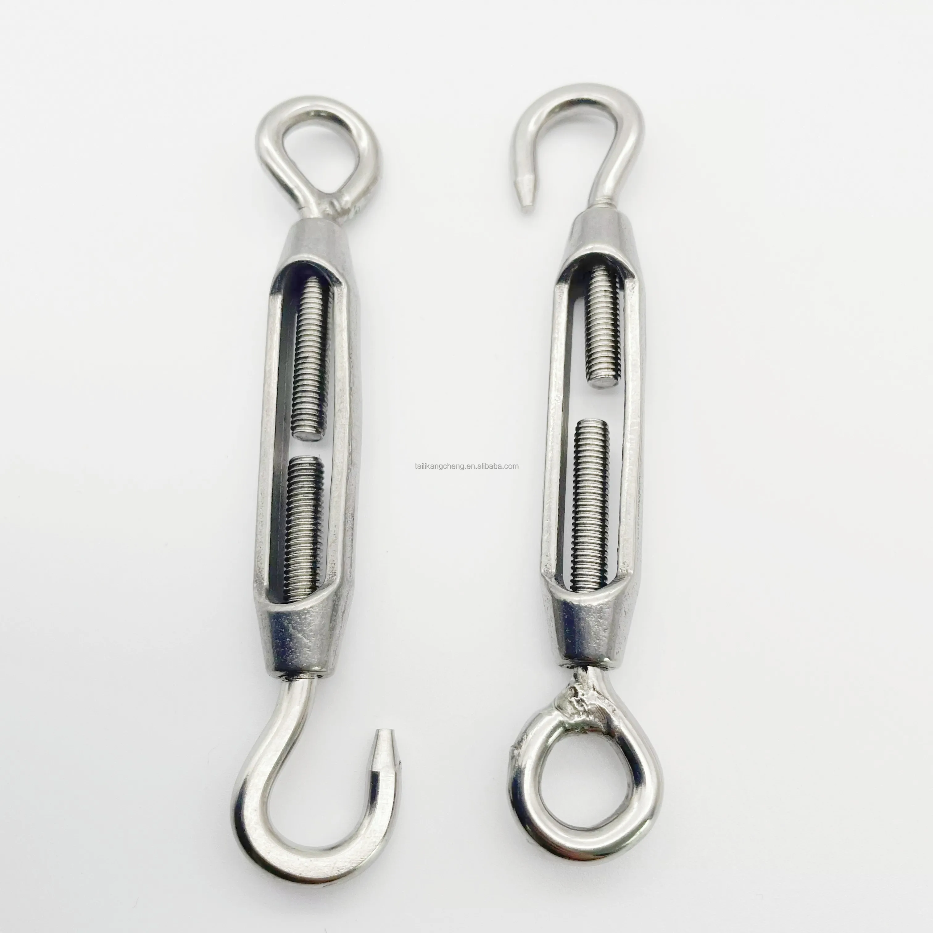Turnbuckle Wire Rope Tension M8 304 Stainless Steel Eye To Eye