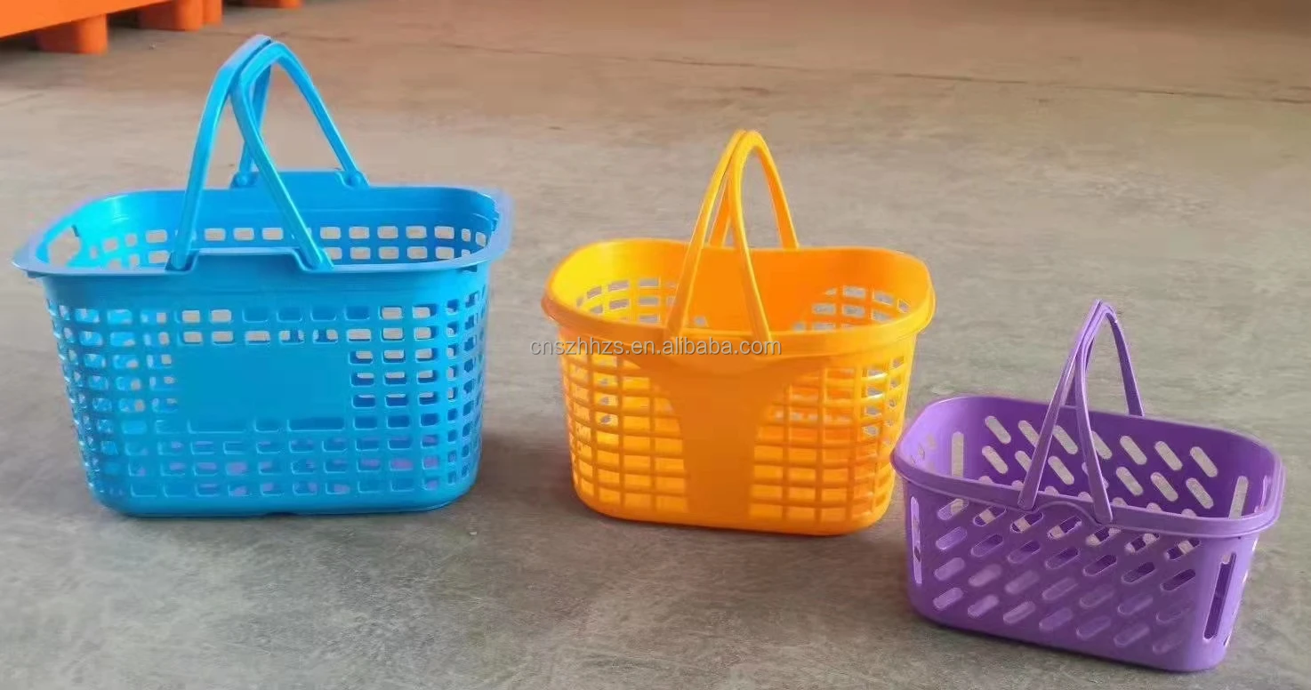 New Design Colorful Plastic Baskets Snack Cosmetics Hand Basket