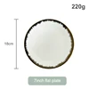 Assiette plate de 7 pouces