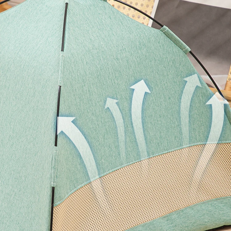 Famicheer BSCI Simple Foldable Pop up Pet Dog and Cat Camping Tent Bed Cat House