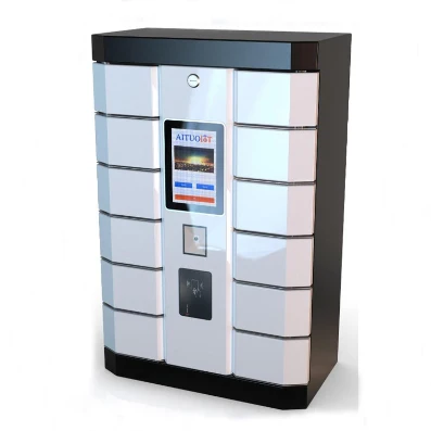 24 doors H1500*W400*D300mm Hotels 12 doors Bar code Lockers Metal Key Express Locker Intelligent Cabinet Wifi Windows vending Steel Key Locker box-133083