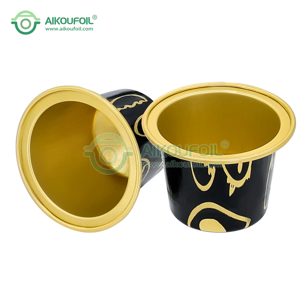 Алюминиевые капсулы для кофе эспрессо с наклейкой по заводской цене