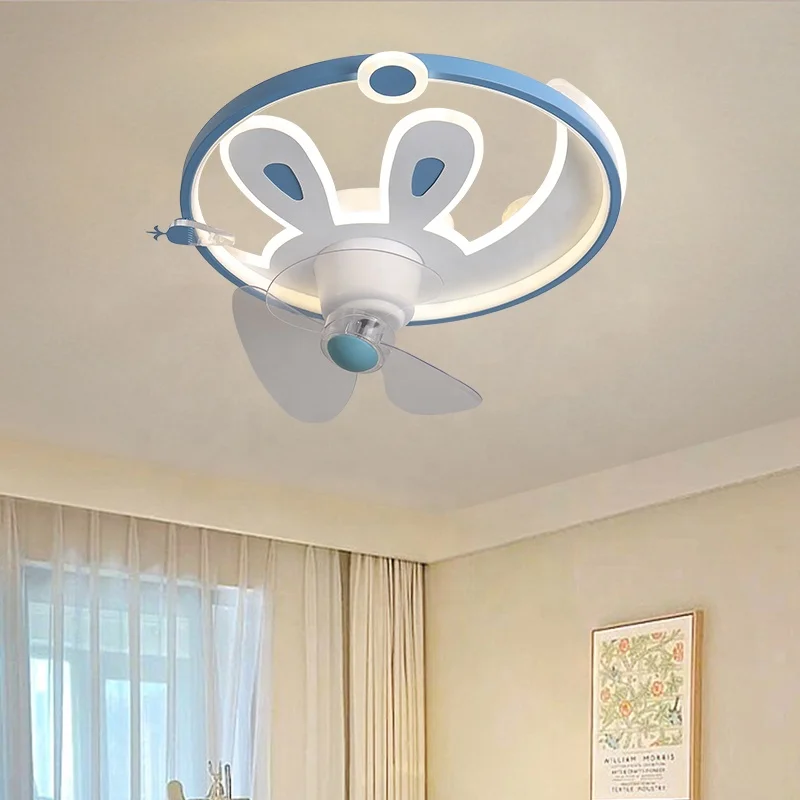 Remote Control Led Ceiling Fan With Lamp Living Room Bedroom Decorative Modern Luxury Ceiling Fans Light