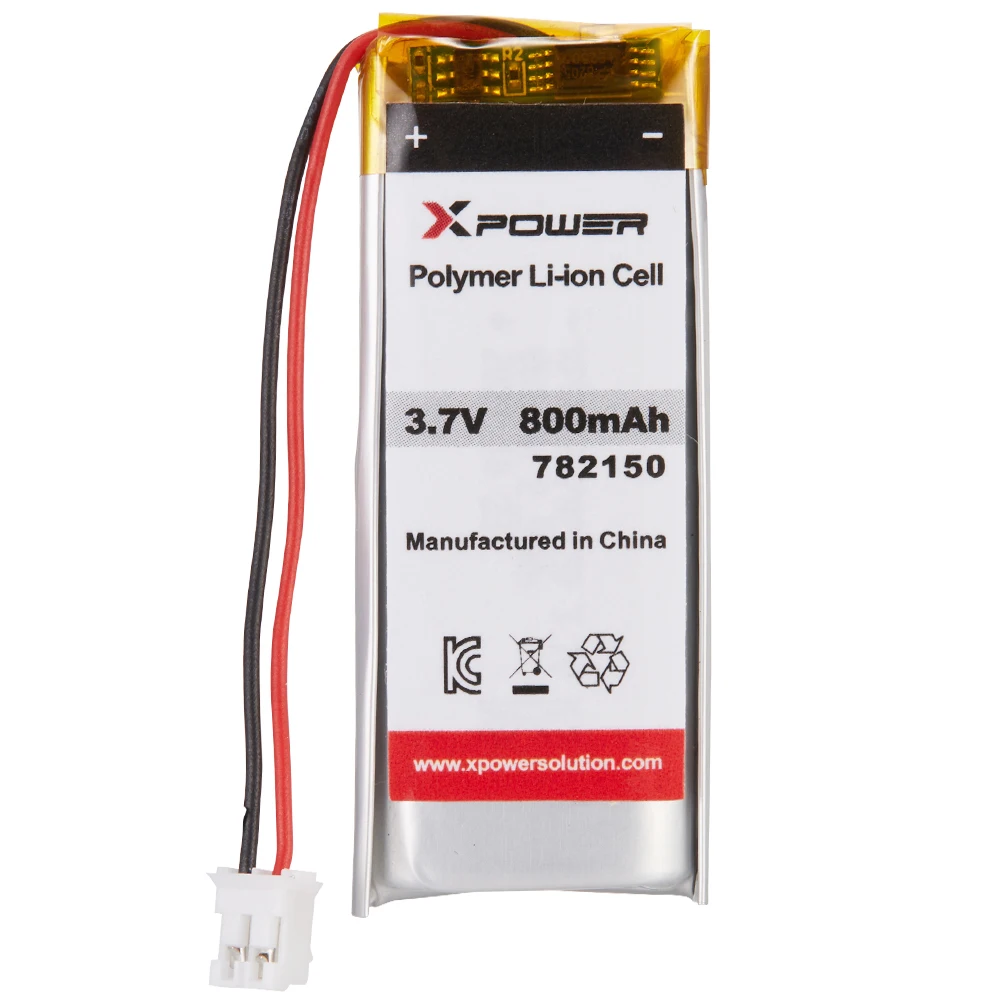 Xpower 800mah Battery Lithium Polymer 3.7v 782150 Lithium Polymer Ion Battery For Home Appliances