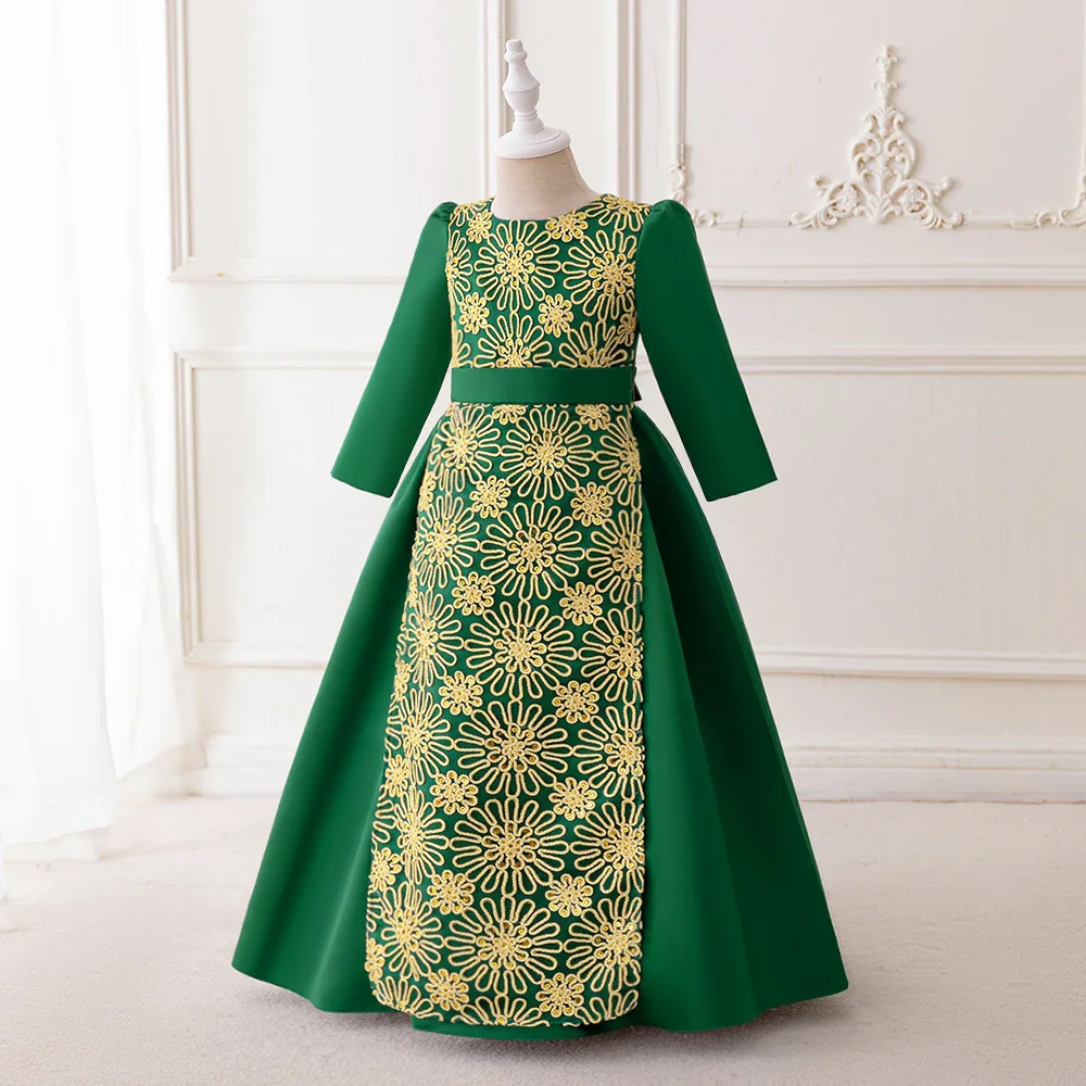 embroidered dress amazon long sleeve eid dresses Sky Laurel Embroidered Abaya Eid & Ramadan Modest  Long Dress (LXS8)