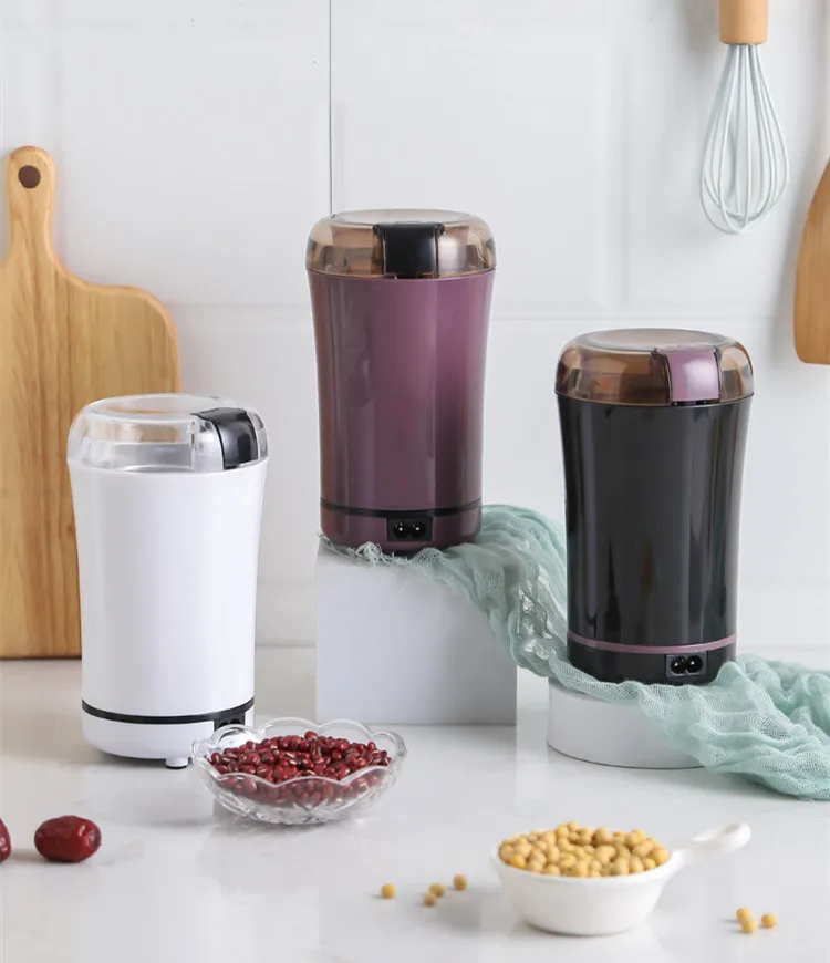 Kitchen Electric Coffee Grinder 150W Mini Salt Pepper Grinder Powerful  Spice Nuts Seeds Coffee Bean Grind Machine Electronic