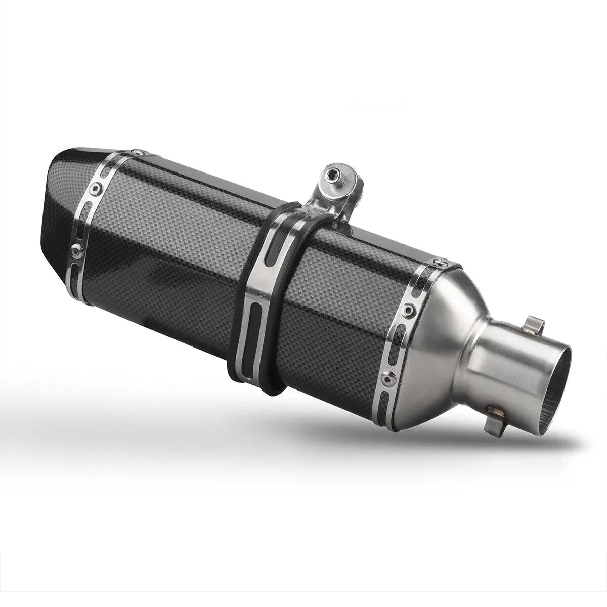 Труба выхлопной глушителя мотоцикла из углеродного волокна 250cc 350cc 600cc выхлопная труба для Nmax Tmax530 Msx125 GSR600