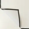 White with Black Edge