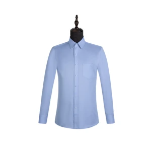 Long Sleeved Wholesale 60% Cotton Customized Men Formal Dress Shirts Office Business Men's Shirts