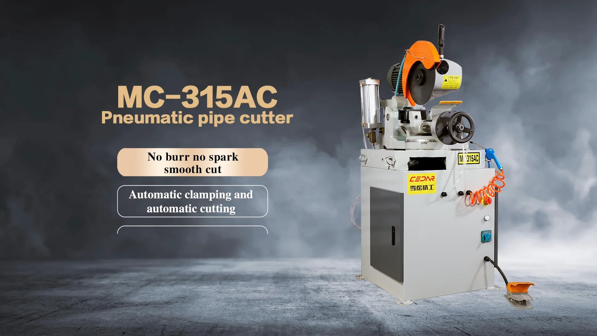 China Export Mc315ac Hydraulic Pipe Cutting Tool Semiautomatic Cold Sawing Pipe Cutting