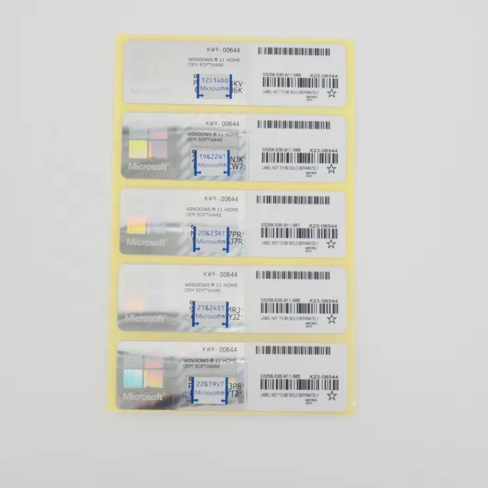 Windows Activation Epack Windows 11 Home Coa Sticker Global Online Activation(1 Pack= 10 Pcs ...