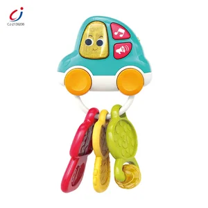 Education Sound and Music Functions Baby Car Key Smart Music Teether Rattle Sensory Teether Key Toys Silicone