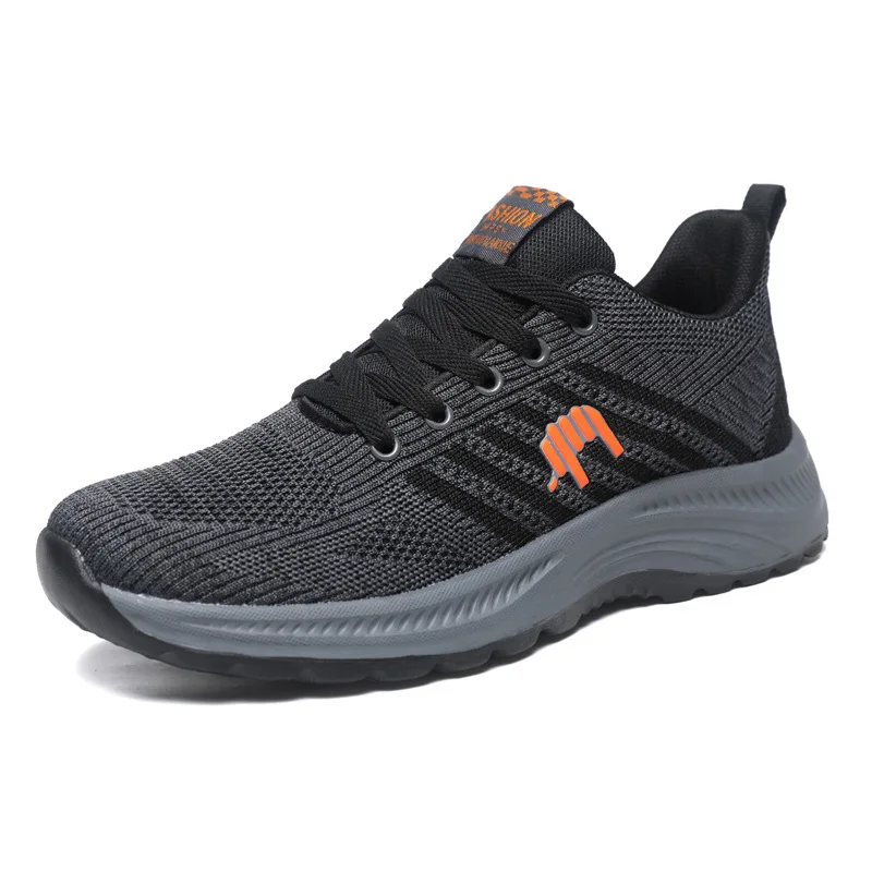 Baskets de sport confortables en maille caoutchouc pour homme