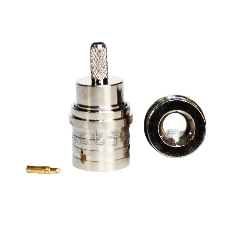 product top manufacturer qma c j15 rf coaxial connector qma male connector for rg174 rg316 cable-0