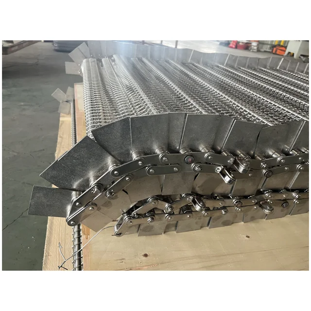 Wholesale Metal Conveyor Belt Customized Corrosion Resistance Stainless Steel Wire Mesh Belt for Sewage Waste Rubbish Treatment 4