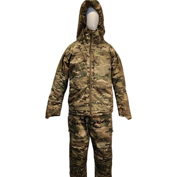 Custom Camouflage Tactical Uniform Outdoor Waterproof Windbreaker Warm Puffer Jacket Hoodie Training Suits For Men Winter