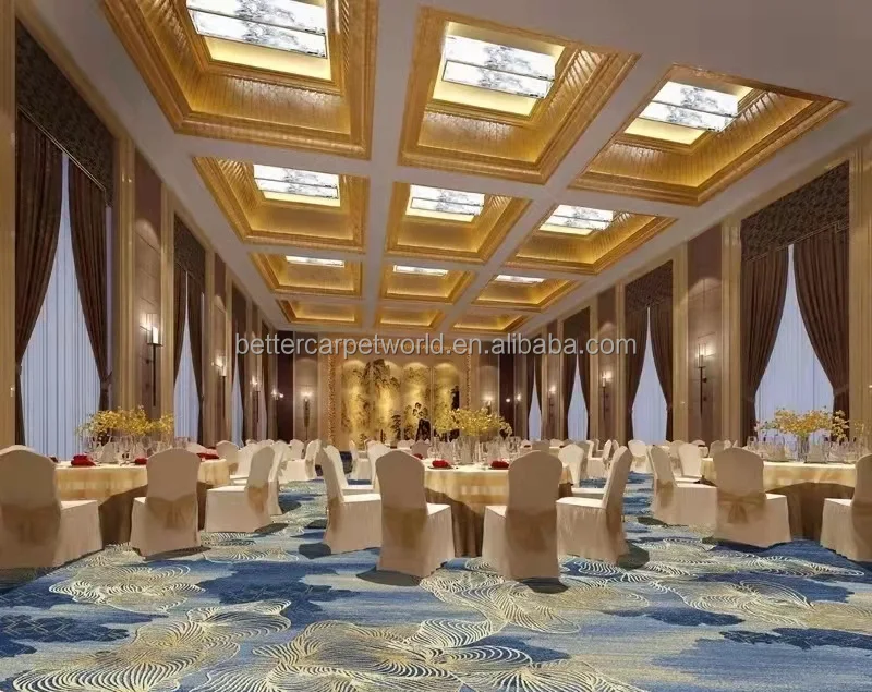 80%Wool20% Nylon Fire Resistant Luxury Ballroom Floor Custom Banquet ...