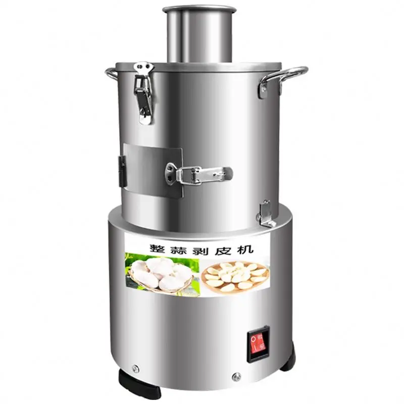 TEBAK 220V/200W Automatic Garlic Peeler Electric Garlic Peeling Machine Small Household Garlic Peeling Machine