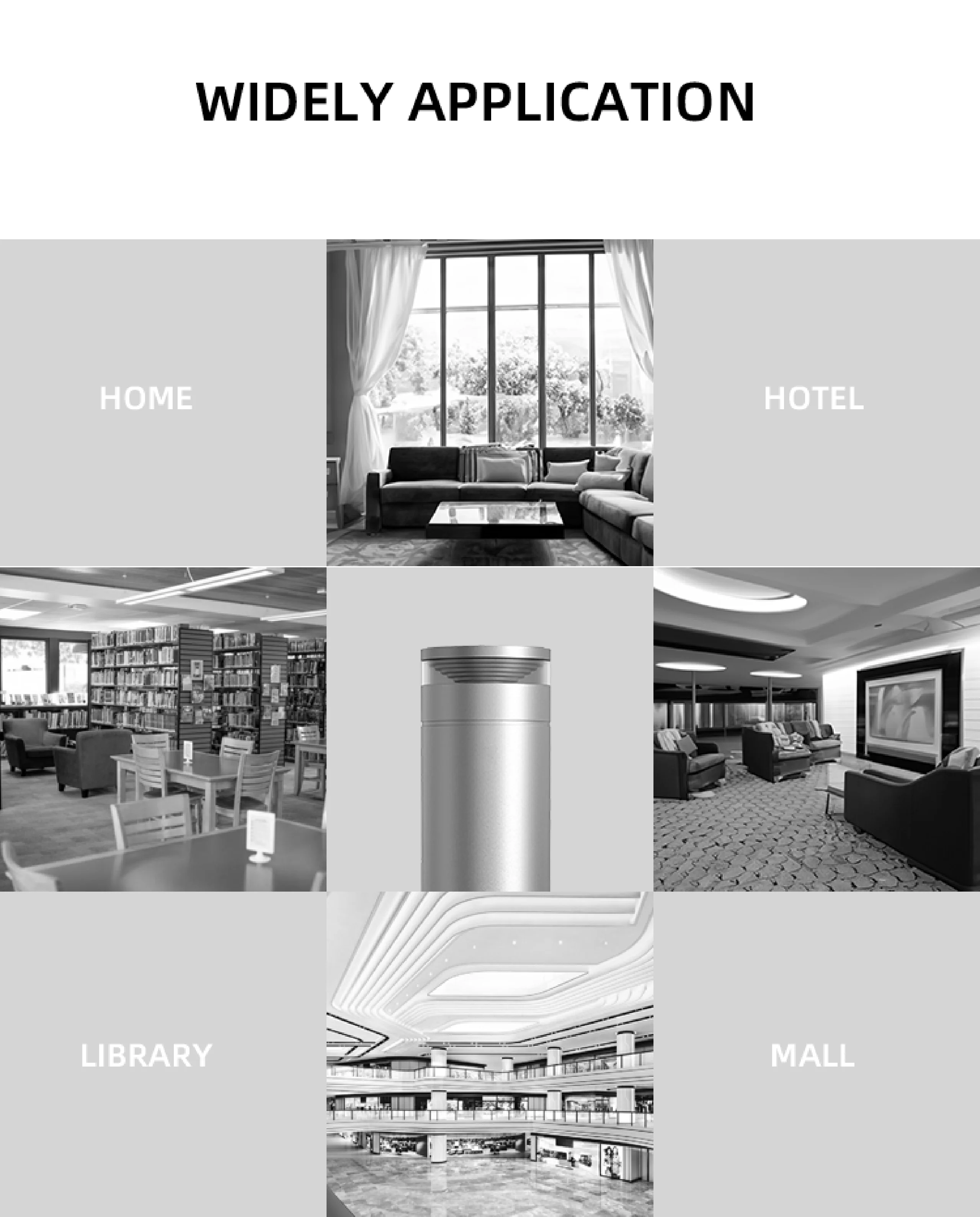 Aroma Diffuser With Led Ambient Light High Quality Tower Commercial