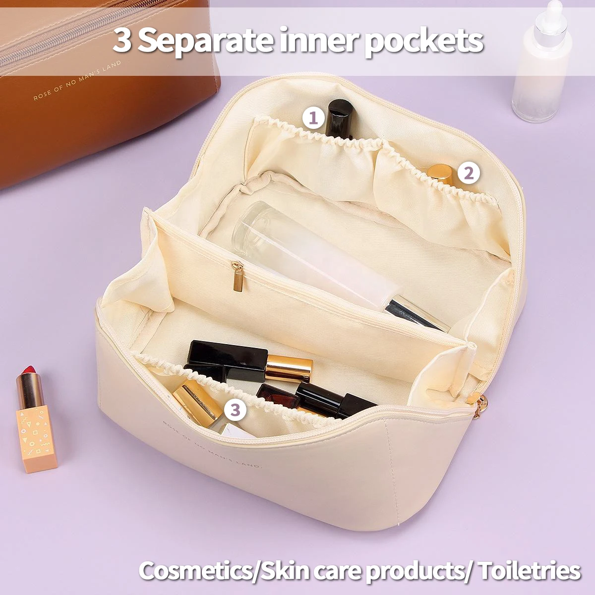 Wholesale Cosmetic Bag Bulk Women Travel Portable Makeup Organizer