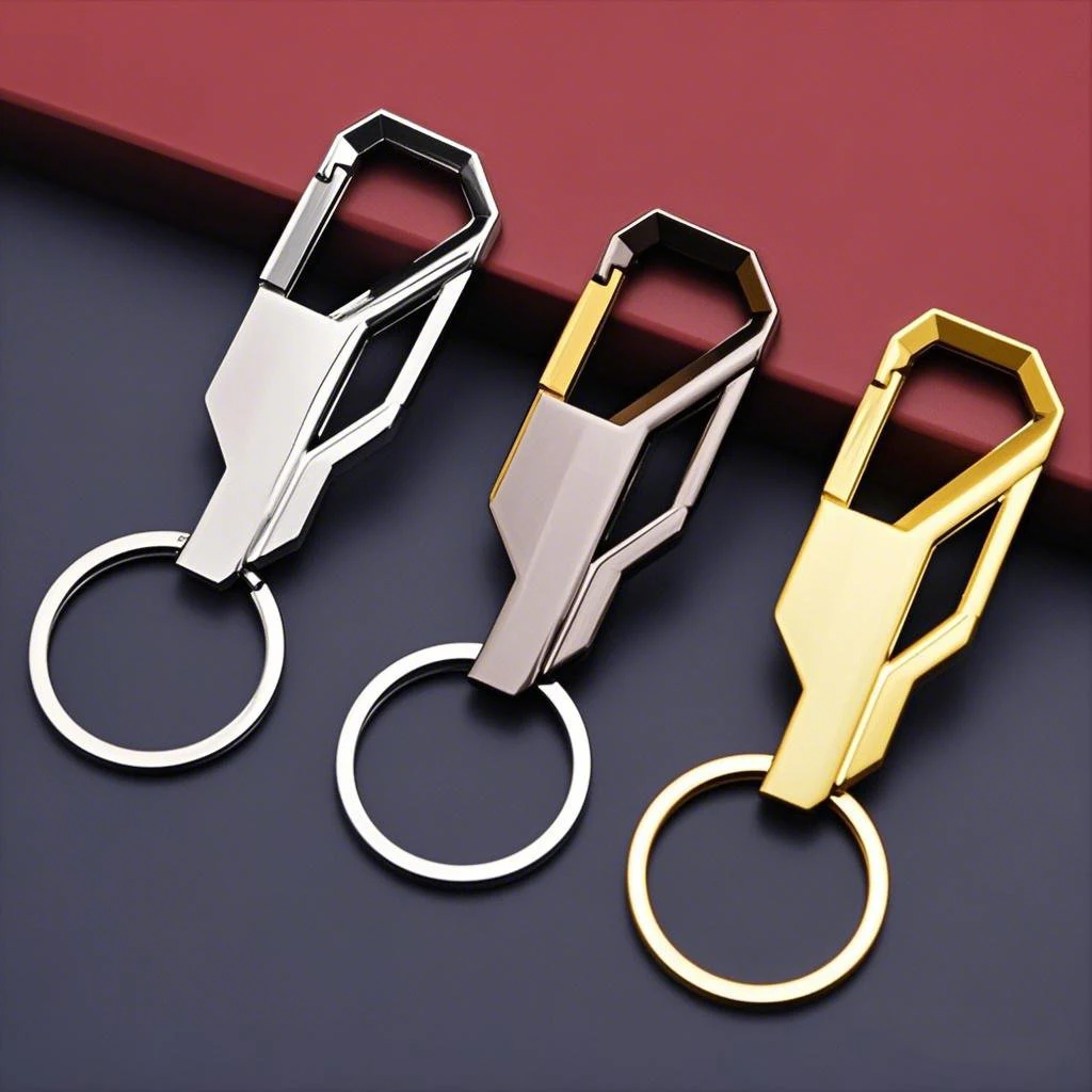 High Quality Style Custom Metal Carabiner Keychain Brass Alloy Heavy Duty Key Chain for Souvenir