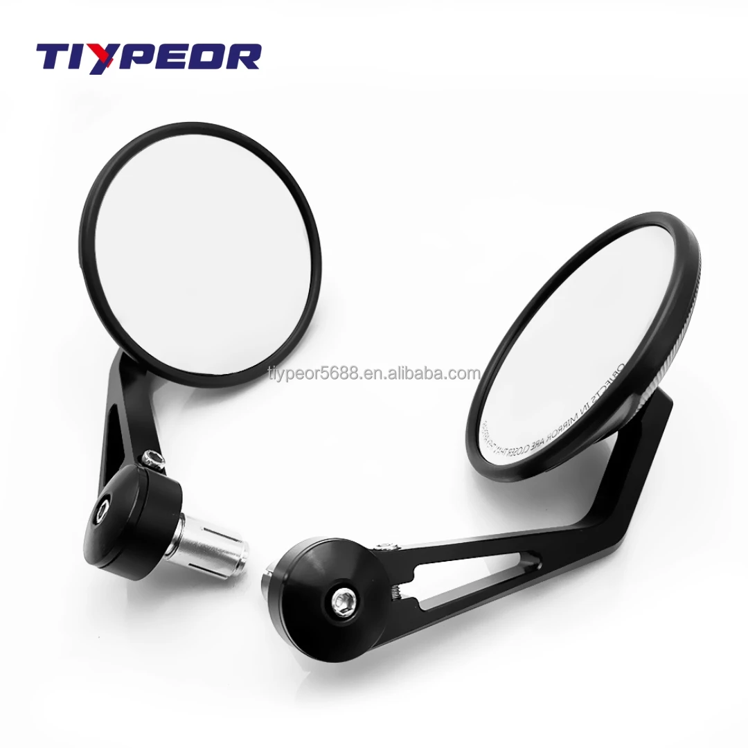 product tiypeor motorcycle review side mirror cnc grip bar end mirrors glass reflector aluminum universal scooter accessories-6