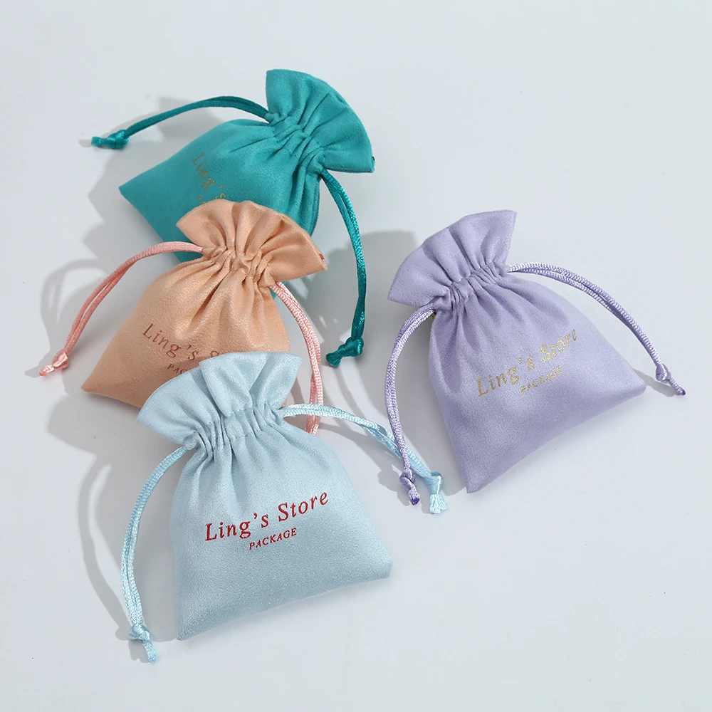 New Arrival Wholesale Suede Jewelry Packing Pouch Small Drawstring Gift ...