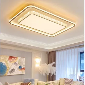 JACKSUN Modern Luxury Crystal Lamp Ceiling Lights for Bedroom Living Room Led Ceiling Lamp Lighting