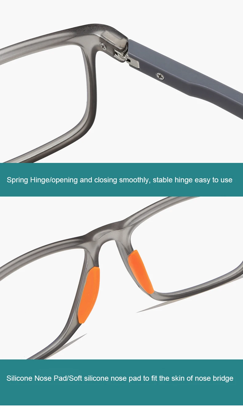 Full Rim Square Optical Glasses Men Frame Sports Prescription