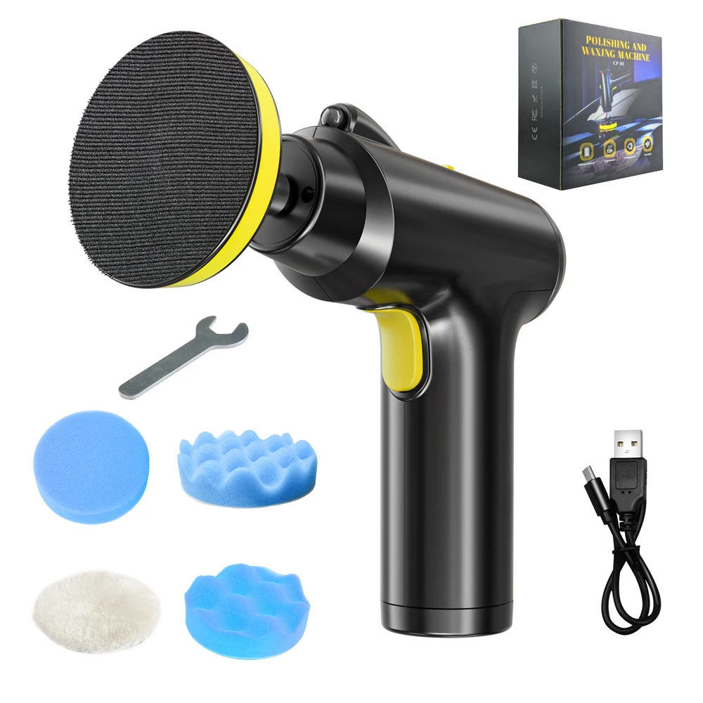 Портативный мини-Беспроводной автомобильный полировщик воском 4000 мАч Аккумуляторный электромобиль беспроводной